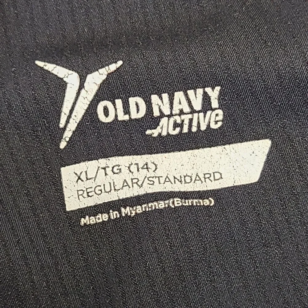 Old Navy Active Black Athletic Dry-Wicking Cropped Jogger Pants Youth XL (14)